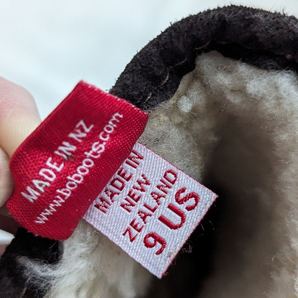 New Zealand Cow Boots US Size 9, White and Brown Hair - Picture 3 of 9